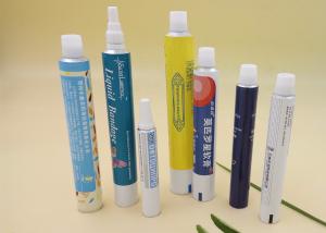 China Custom Logo Aluminum Collapsible Tubes , 20g CFDA Cosmetic Squeeze Tubes factory