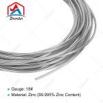 99.995% Corrosion Resistance Pure Zinc Wires For Thermal Spray Metalizing