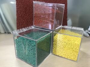 China Dust Free Flame Resistance Red Ecolastic EPDM Granules factory
