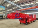 3 Axles Gooseneck Excavator Carrier Lowboy Truck Trailers For Africa Market