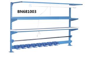 China Laboratory Industrial Work Benches 48 Inch High 96 Inch Wide Adjustable Feet factory
