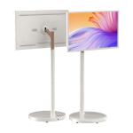 Smart 21.5 Inch Portable TV Stand Rechargeable 360 Rotating Wireless Television