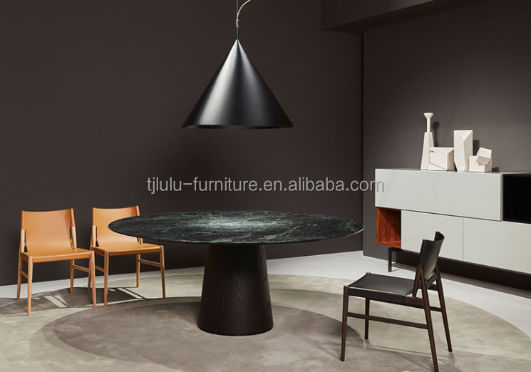 Wood Dining Chair Italian Classic Luxury Modern Cafe Chair Black/Brown Style Living PU Leather Living Room Furniture