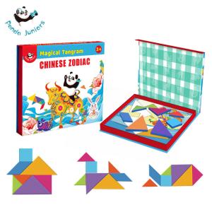 China Educational Preschool Tangram Puzzle Game Shape Recognition Kids Fun Math Games factory