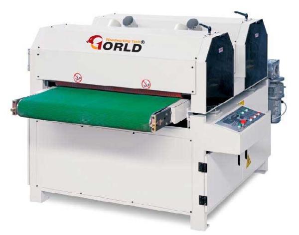1300mm 4ft width finishing brush sanding polishing machinery for grooved curved