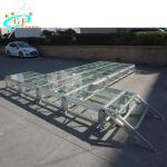 TUV Transparent Tempered Glass Stage Max Load 750kg/Sqm