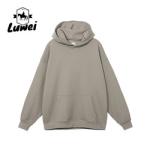 Embroidery Custom Quality Gym Sports Polyester Washed Oversize Sweatshirt White