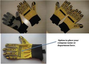 China S M L XL Driller Gloves With Finger Protection Heavy Duty factory