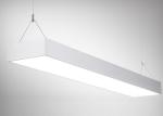 Linear LED Flat Panel Light 48W 60W Black Housing Color Pendant Installation