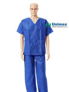 China Blue SMS Unimax Patient Top and Pants Disposable Surgical Kits factory
