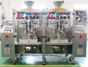 China Twin packaging machine Automatic twin pouch filling packaging machine Double servo factory