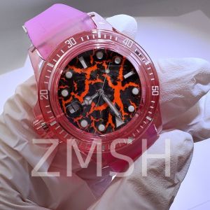 China Lab-Grown Sakura Pink Sapphire Watch Case Luxury Scratch Resistant on sale