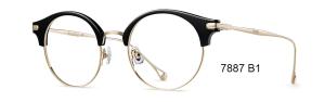 China Fashionable Half Round Eye Frames , Plastic Ultralight Glasses Frames factory