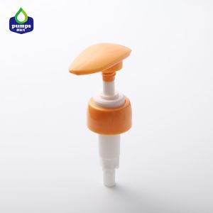 China Shampoo Pump Dispenser Pink Plastic Pump Cap PP Liquid Ribbed Pump on sale