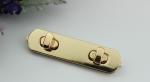 Classic design light gold purse double twist turn metal locks