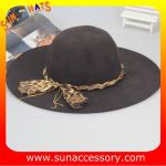 8300401 Sun Accessory customized winner fashion 100% Australia wool felt floppy