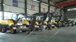 Hydraulic Wheel Excavator Machine 8 Ton Digger With Spare Parts