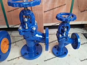 China DIN Cast Iron Flanged ANGLE Valve .ANGLE CHECK PN6/10/16/25/40/64 Face to face as per DIN3202F1 as per DIN2533 factory
