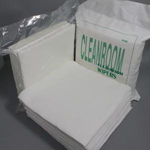 China Cellulose Polyester Cleanroom Paper Nonwoven White Low Lint Wipes For Cleaning Lab factory