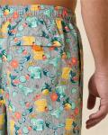 Custom Swim Trunks Men Quick Dry Floral Print Inseam Stretch Board Shorts With