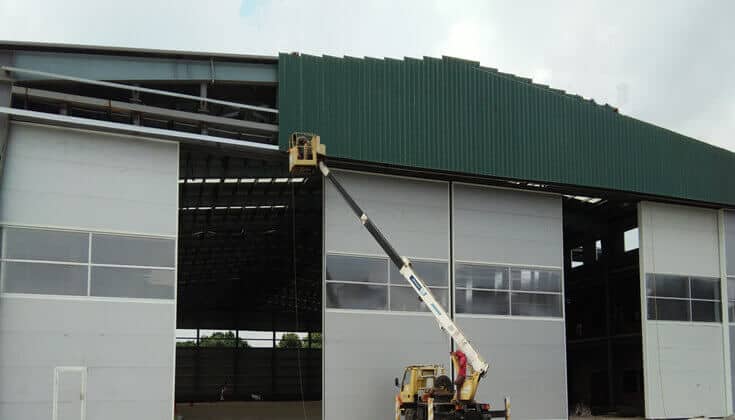 steel aircraft hangar