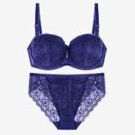 BEIZHI Stylish D Cup Bra Brief Sets 2021 High Quality Lace Bra Set Underwired