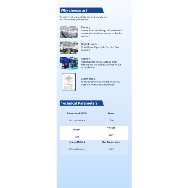 Low Temp Dental Dryer 700W 220V Teeth Dryer For Zirconia Temperature Control