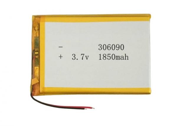 China Portable 306090 3.7 V Lipo Battery Pack 1850mAh Short Circuit Protection For Digital Camera factory