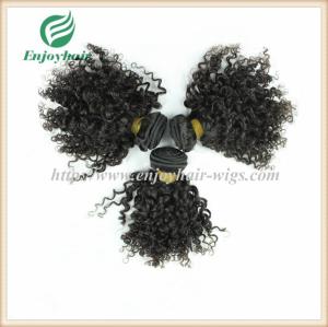 China Indian virgin hair weave natural color(can be dye) curly hair 10''-26'' hair extension factory