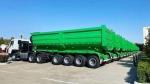 3 Axle Tractor Tipper Dumper Stone Sand Transport Dump Trailer for Road