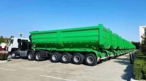 China Steel Rear End Tipper Trailer Dump Semi Truck Trailer with Jost E100 Landing Gear factory