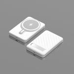 Universal Magnetic Portable Phone Charger 5000mAh Black Foldable Power Bank