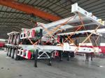 2/3 Axles Container Semi Trailer Chassis Flat Bed Flatbed Trailer with