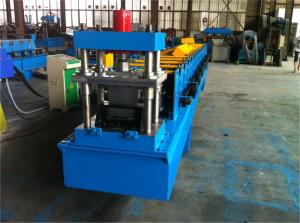 China 3 Tons Decoiler Door Frame Roll Forming Machine 40GP Container factory
