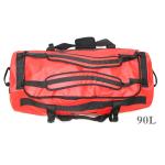 Red Waterproof Duffel Bag 90 Liter Big Size PVC Material For Outdoor Sports