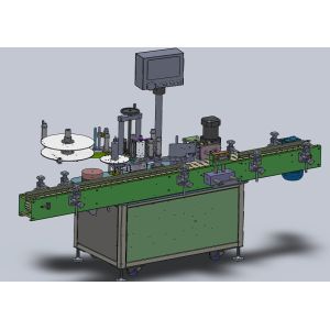 Tabletop Essential Oil Round Bottle Front Back Labeler Machine HMI Control