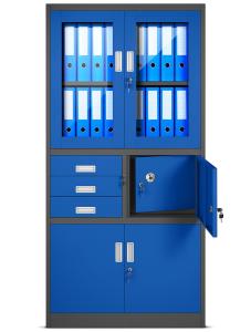 China Metal Storage 0.157cbm Steel Office Cupboard With Internal Insurance factory