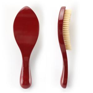 China PU Glossy Custom Medium Hard Curved Bristle Hair Brush Durable factory