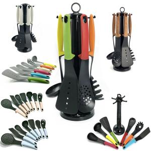 China Cookware Sets Compact Nesting Nylon Kitchen Utensil Set Eco Friendly Kitchen Gadgets factory