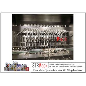 7L Lubricant Oil Filling Machine Flow Meter System 1800 BPH