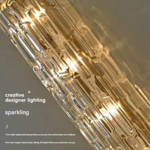 JYLIGHTING Nordic Modern LED Wall Lamps Luxury All Copper Glass Mirror Front