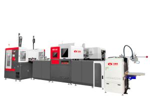 China Automatic Double Head High Speed Cardboard Box Forming Machine For Rigid Box factory
