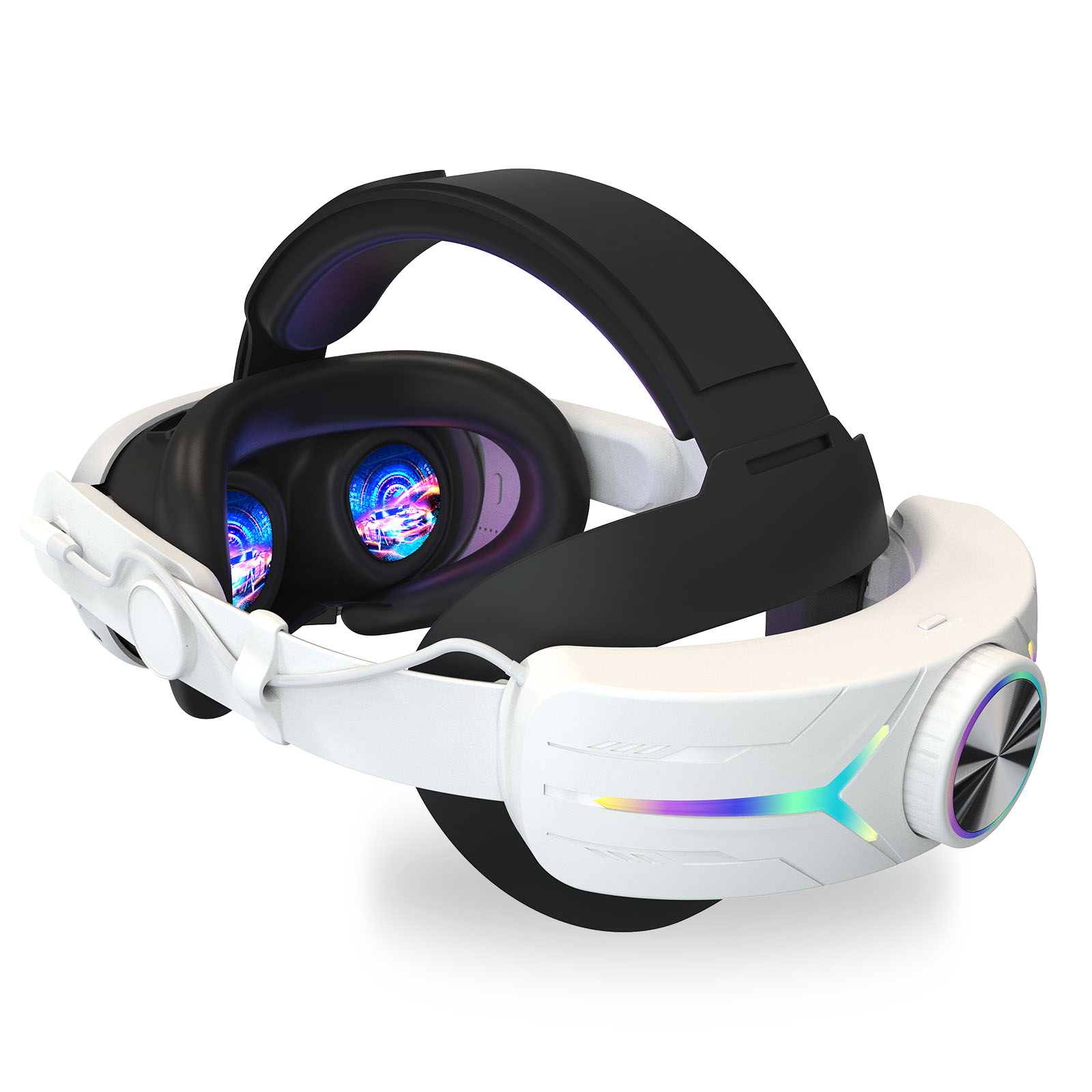 New for Meta Quest 3 With RGB Headset and VR Headset With 8000mAh for Meta Quest 3 VR Accessories