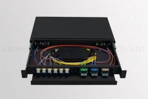 China 1U Rack Mounted Multimode Patch Panel MPO Cold Rolled Steel Material factory