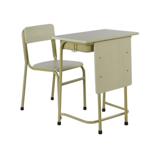Steel School Furniture For Classroom Student Study Table Metal Desk And Chair