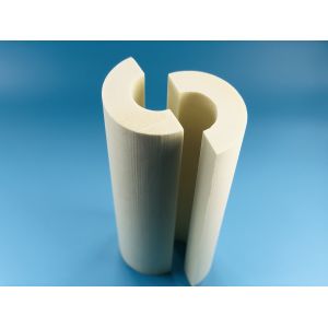 Customized Rigid Polyiso Pipe Insulation Wrap PIR Pipe Shell Closed Cell Rigid