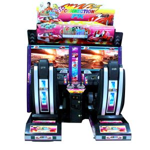 32 LCD Twins Arcade Car Game Machine , 1 - 2 Players Money Arcade Machines
