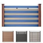 Recycled WPC Composite Fencing Boards Garden Composite Decorative Fence Panels