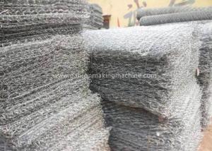 China Hexagonal Mesh Gabion Box PVC Coated Gabion Garden Wall For Lake Shore Protection factory
