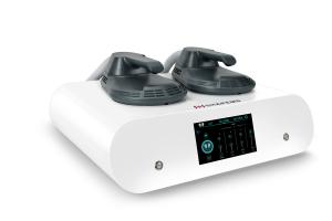 China Body Slimming 5000w Muscle Sculpting Machine 2 Handles Tesla Ems RF Machine Burns Fat Muscle Stimulator factory